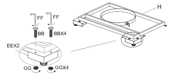 UNBRANDED LWM-FT85343 Espresso Rectangular Wicker Outdoor Fire Pit Table - FIG5