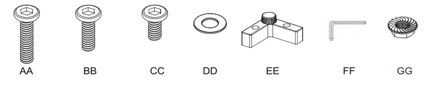 UNBRANDED LWM-FT85343 Espresso Rectangular Wicker Outdoor Fire Pit Table - Hardware