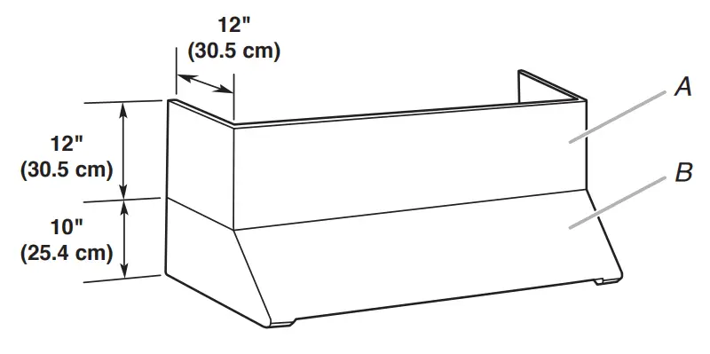 KitchenAid KVUC606KSS 36 Inch 585 CFM Motor Class Commercial-Style Under Cabinet Range Hood - Cover Installations