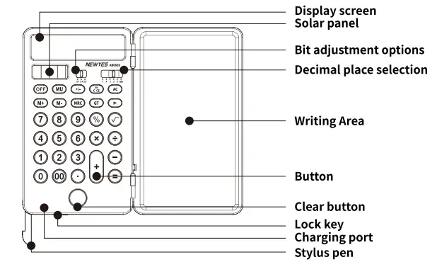 NEWYES-AB0608-Calculator-Handwriting-Board-fig-1