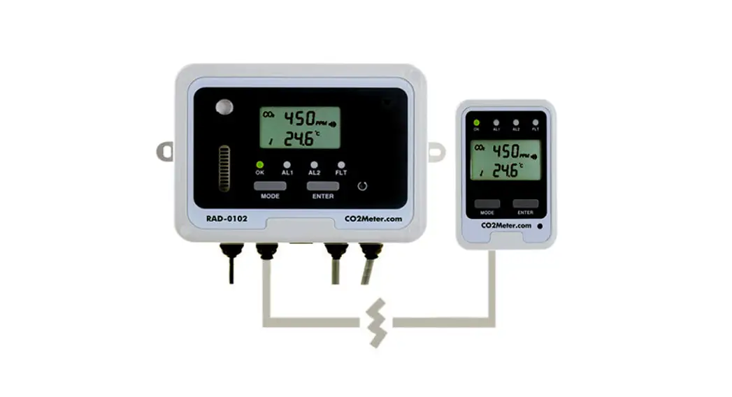 Co2meter Com Rad-0102-6 Remote Storage Safety 3 Alarm Installation Guide