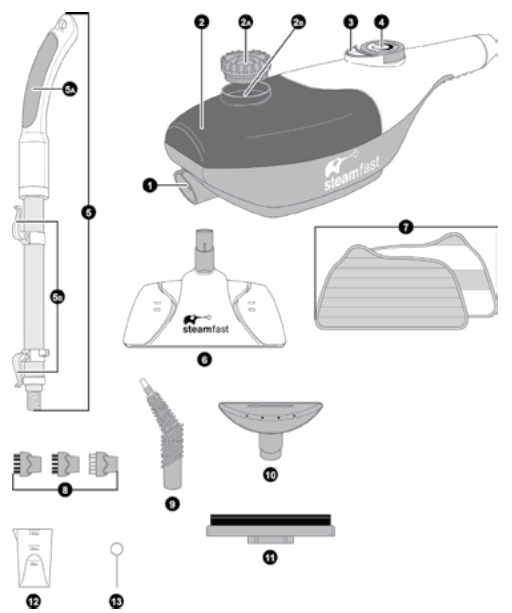 Steamfast SF-294 3 in 1 Steam Mop - 1