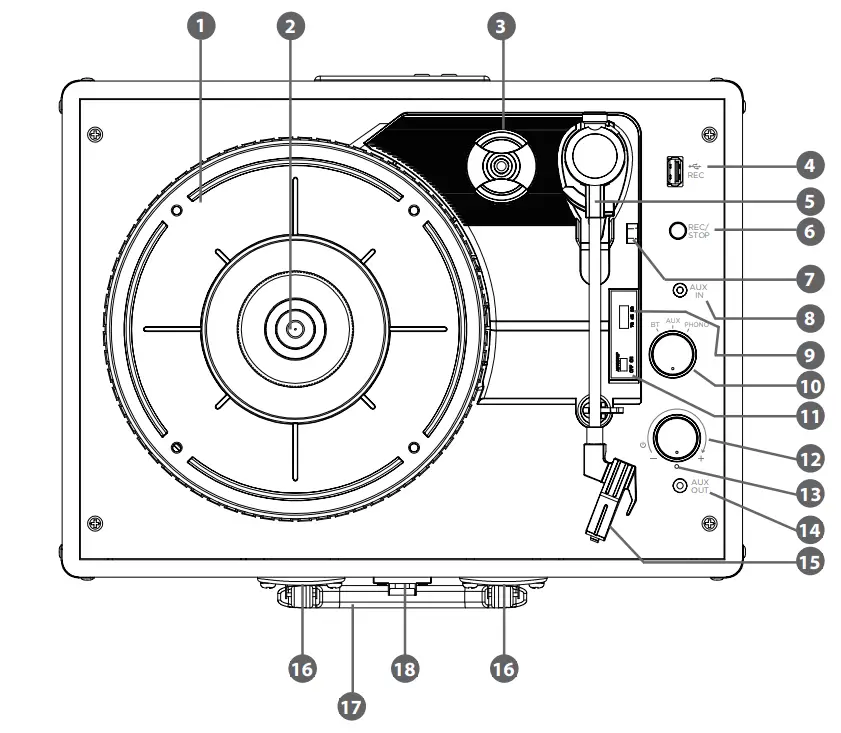 QILIVE 003525140 Turntable - FIG 3