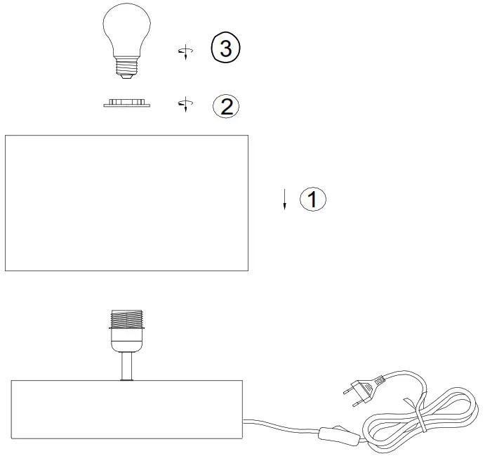 RL R50181080 Woody Table Lamp 1x60W - Munting