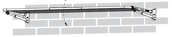 operating the folding clothesline
