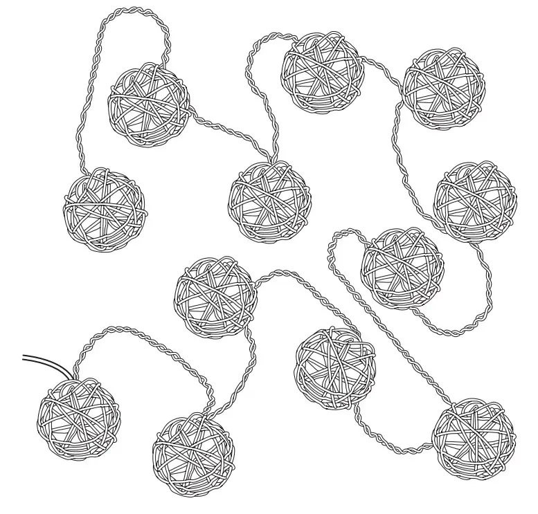 IKEA SOLVINDEN LED String Light with 12 Light