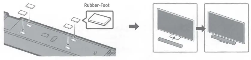 SAMSUNG 305HWQ700B Powered 3 1 2 Channel Sound Bar - USING THE REMOTE CONTROL 2