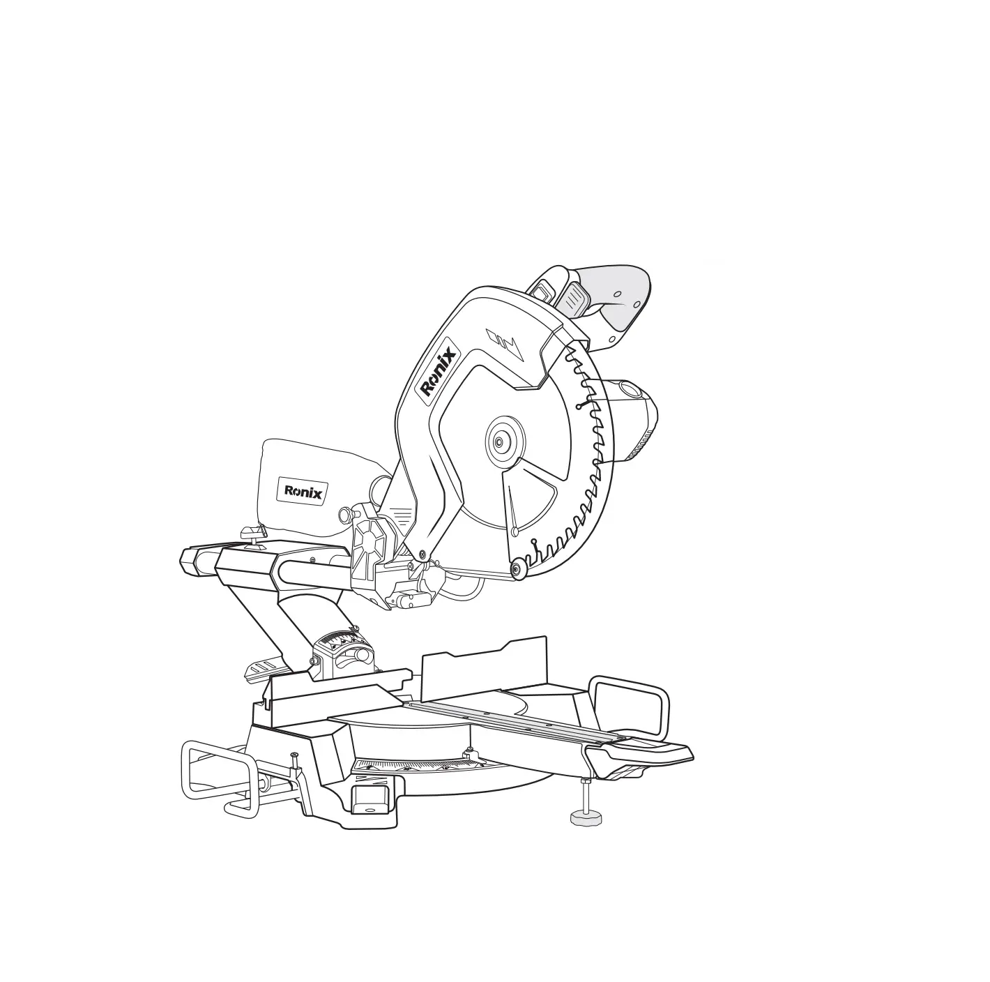 Ronix 5404 Compound Sliding Miter Saw Instruction Manual