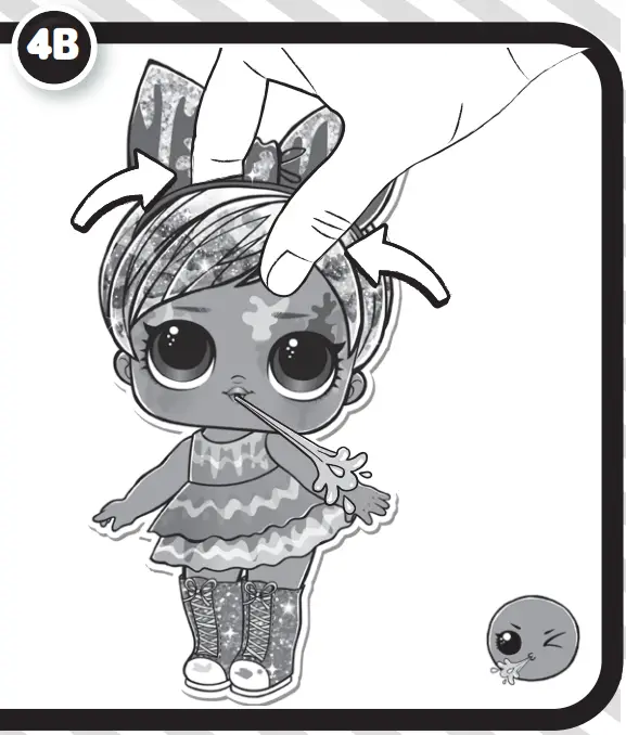 LOL SURPRISE 585299C3 Glitter Color Change Dolls 4b