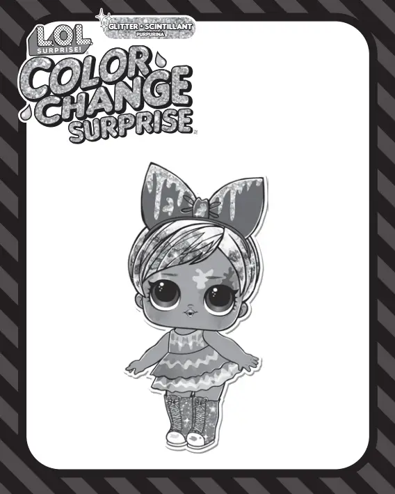 LOL SURPRISE 585299C3 Glitter Color Change Dolls