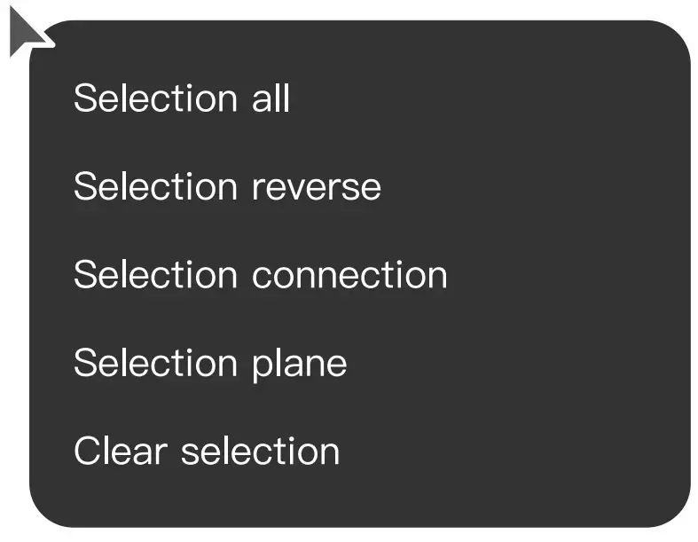 Right click your mouse to show the menu