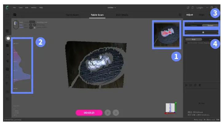 In the Turntable Mode