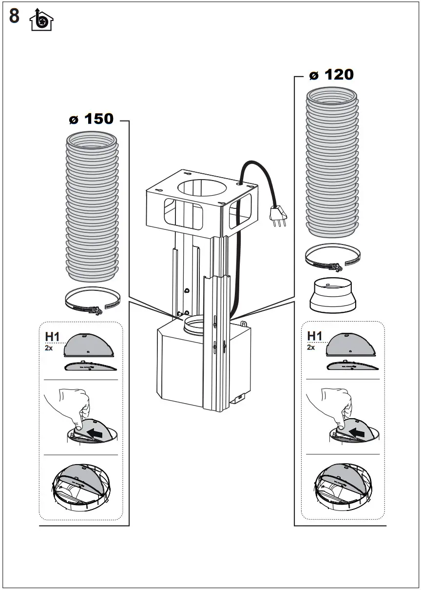 Electrolux ERI937ST Cooker Hood - Figure 9