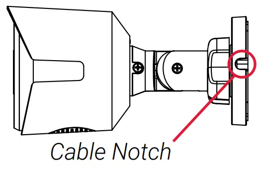 LOREX C881DAB Series 4K Ultra HD Active Deterrence Security Camera - Cable Notch