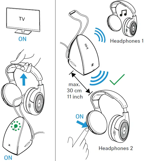 SENNHEISER RS 120-W On-Ear Wireless Headphones 10