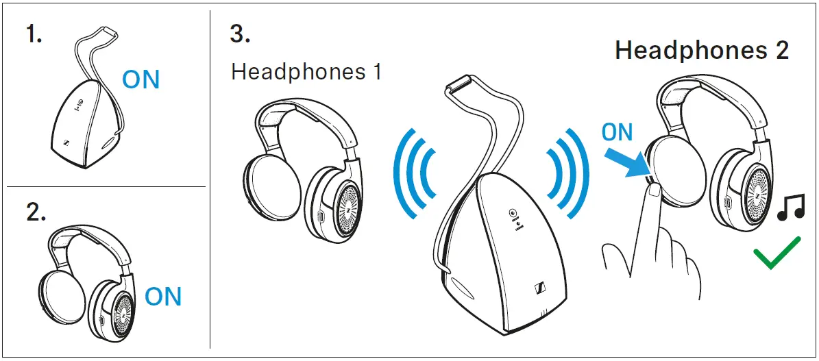 SENNHEISER RS 120-W On-Ear Wireless Headphones 55