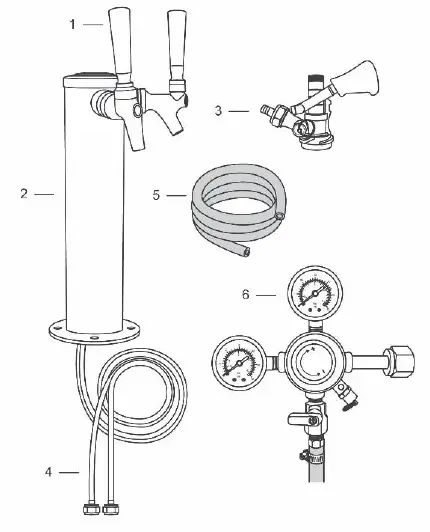 newair-NKR-Dual-Tap-Kegerator-Kit-FIG-1