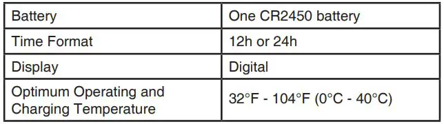 vtech 60241866 PAW Patrol Learning Watch - PRODUCT SPECIFICATION