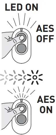 Enable-disable AES encryption