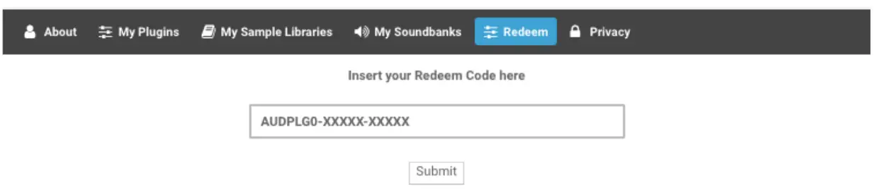 Redeem Section
