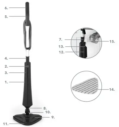 Beldray-EEF220760-Floors Steam-Cleaner-1