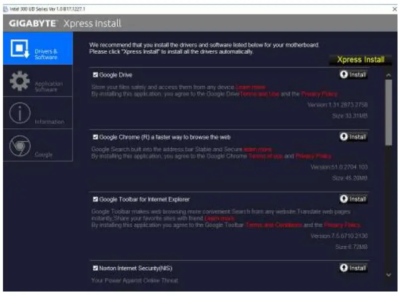 Drivers Installation