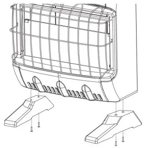 FIG 14 Installing Support Feet
