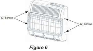 FIG 9 Removing Front Panel of Heater