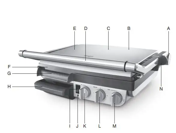 Sage BGR800 the BBQ Grill User Guide - Product Overview