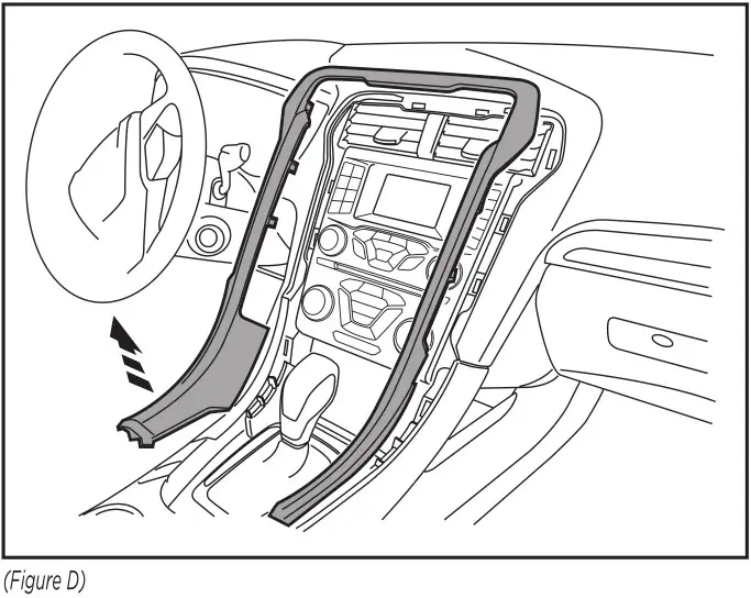 MeTra 99-5854B Single or Double DIN Dash Kit - DASH DISASSEMBLY Figure D
