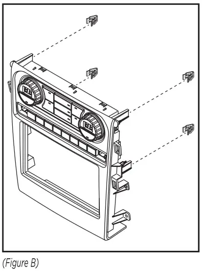 MeTra 99-5854B Single or Double DIN Dash Kit - KIT PREPARATIONKIT PREPARATION Figure B