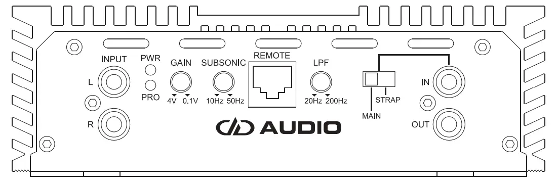 DD AUDIO DM-Series DM500a Compact Monoblock Amplifier - figure 4
