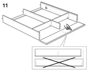 IKEA HEMNES Mirror Cabinet with 2 Doors-11