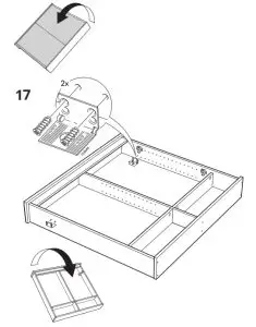 IKEA HEMNES Mirror Cabinet with 2 Doors-17