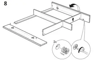 IKEA HEMNES Mirror Cabinet with 2 Doors-8