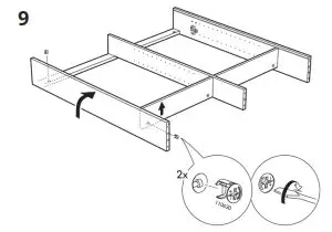 IKEA HEMNES Mirror Cabinet with 2 Doors-9