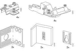 IKEA HEMNES Mirror Cabinet with 2 Doors-SCREW 2