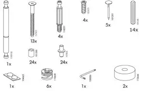 IKEA HEMNES Mirror Cabinet with 2 Doors-SCREW