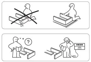 IKEA HEMNES Mirror Cabinet with 2 Doors-TOOLS 2