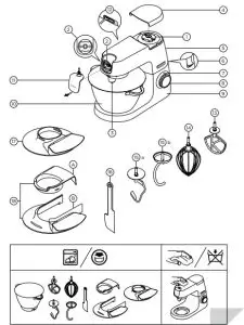 KENWOOD KVC51 Chef Sense Kitchen Machine-