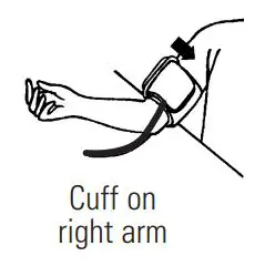 microlife BP3AQ1-1 Automatic Blood Pressure Monitor Instruction Manual - If it is not possible to fit the cuff to your left arm