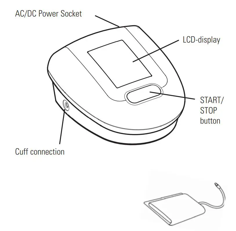 microlife BP3AQ1-1 Automatic Blood Pressure Monitor Instruction Manual - Measuring unit