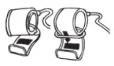 microlife BP3AQ1-1 Automatic Blood Pressure Monitor Instruction Manual - Pass the end of the cuff through the flat metal ring