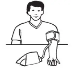 microlife BP3AQ1-1 Automatic Blood Pressure Monitor Instruction Manual - Remain seated quietly for 5 minutes before you begin the measurement