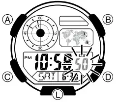 CASIO AE-1400WH-9AVCF 3458 Smartwatch - Time and Date Settings