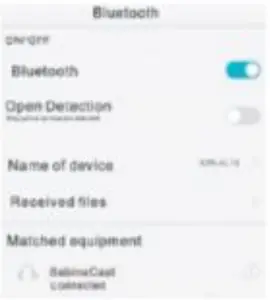 Bluetooth connection
