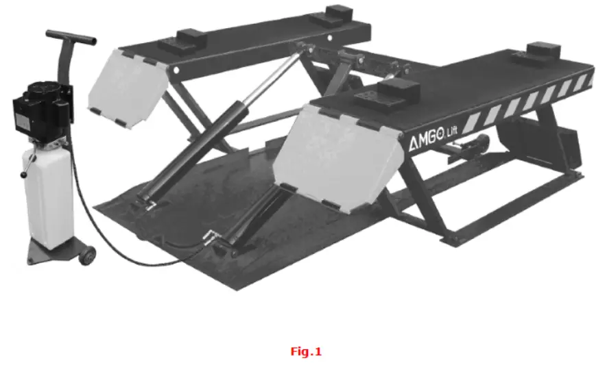 AMGO LR10 Portable Low Rise Scissor Lift-fig1