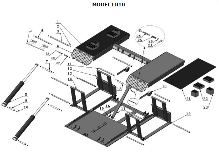 AMGO LR10 Portable Low Rise Scissor Lift-fig9