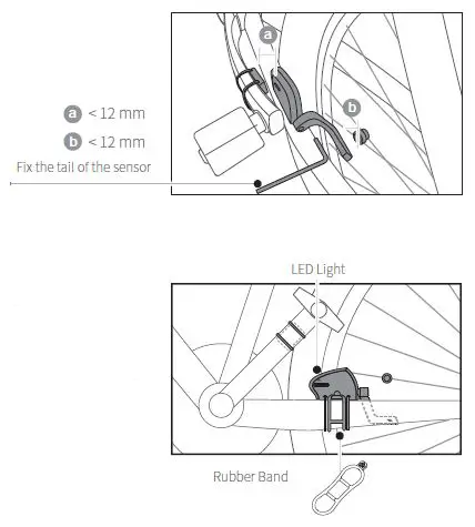 COOSPO BK805 Speed and Cadence Sensor FIG 8