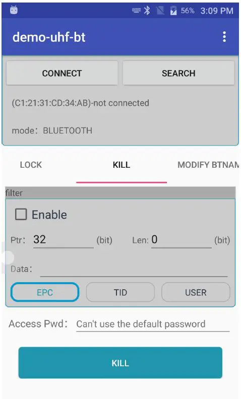 MARSON MR13 Wearable BT UHF Reader-20